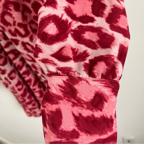 Kate Spade Panthera Leopard Long-Sleeve Mini Shirtdress - Picture 8 of 16